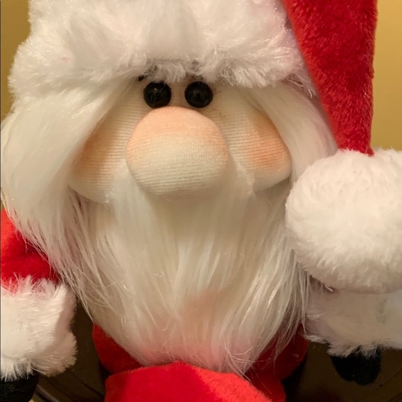 Festive Red and White Shelf Santa Gnome with dangling legs & moveable arms - Picture 4 of 12